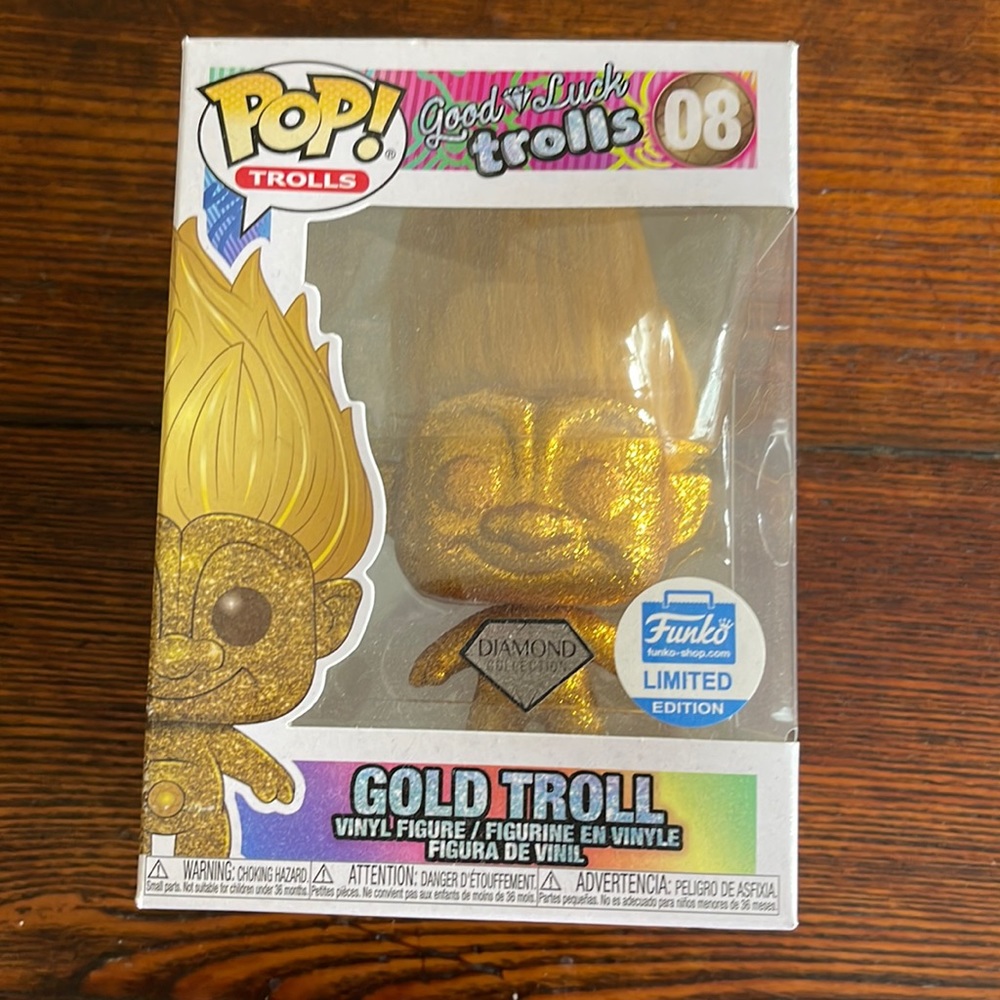 Funko Pop Good Luck Troll #08 - Gold Troll
